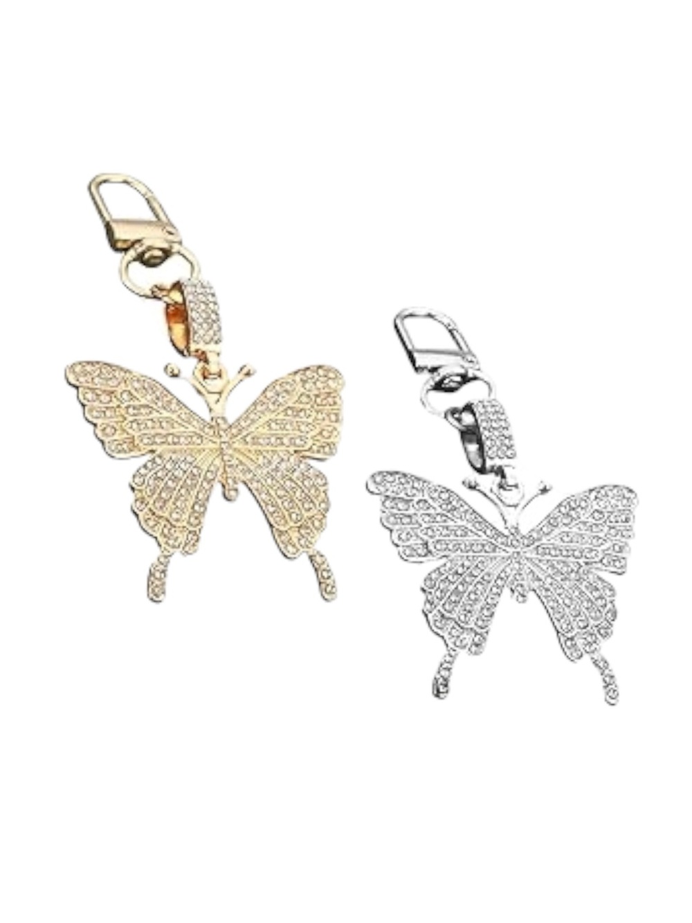 Crystal Butterfly Keychain with Rhinestones 1pc